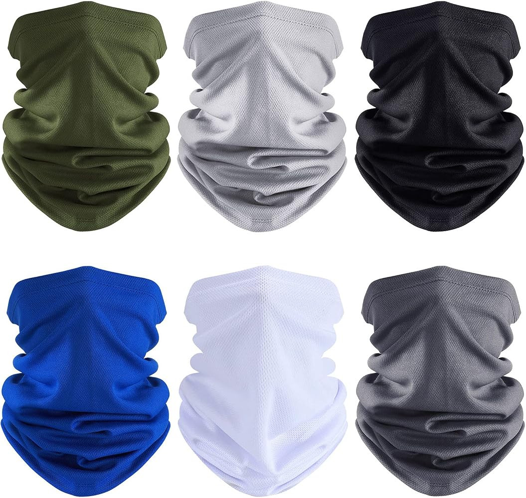 Geyoga Winter Face Mask for Men Ski Mask Neck Gaiters Scarf Face Covering Balaclava Fishing Cycling Running Windproof Bandana | Amazon (US)