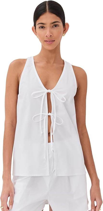 LE BOP Women's Minnie Tie Front Top | Amazon (US)