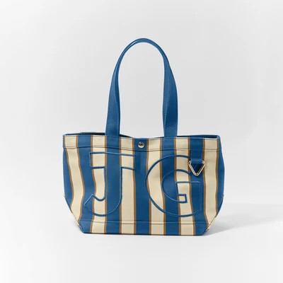 Striped Custom Alpha Tote - Nightfall - Large | BaubleBar