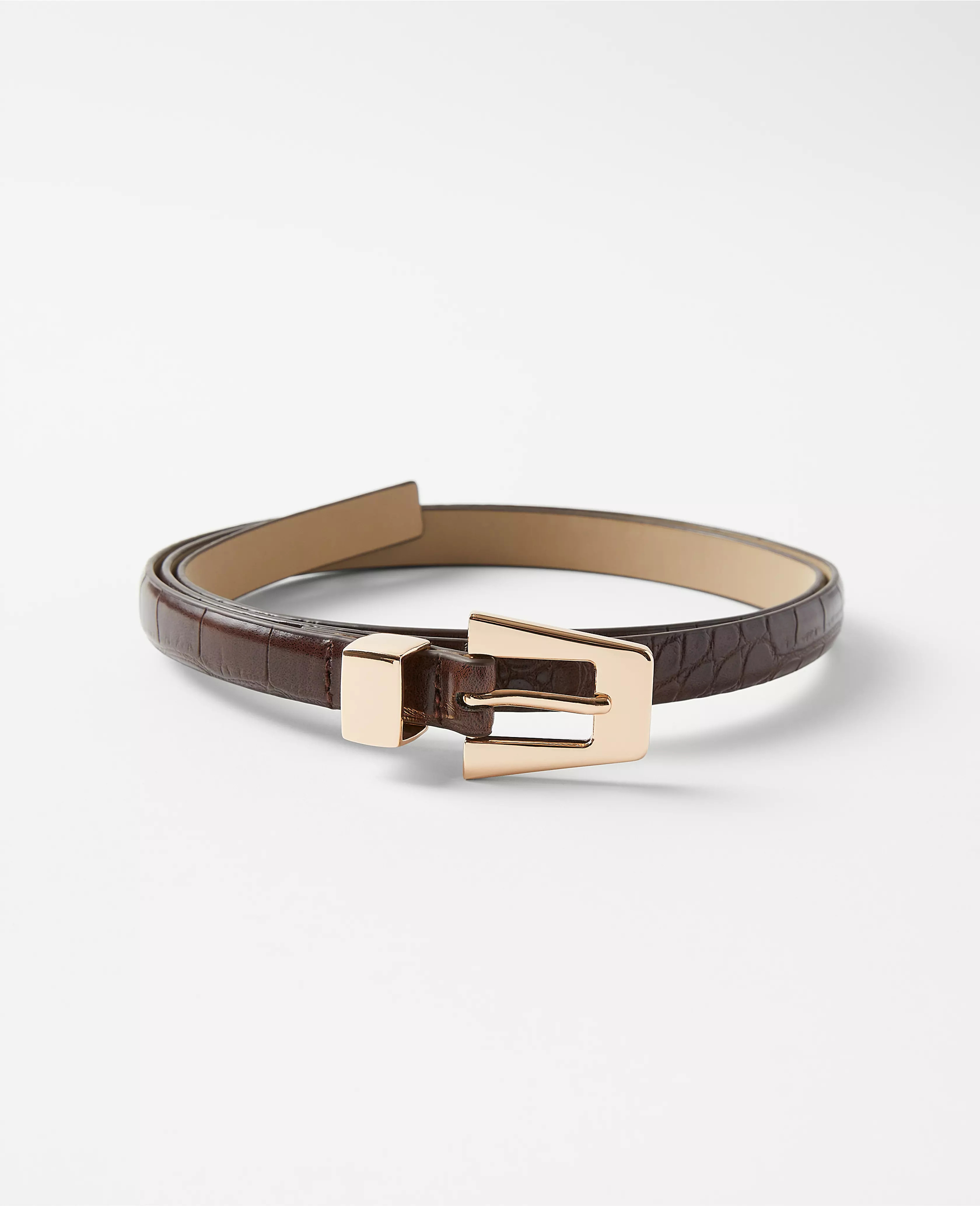 Metal Keeper Embossed Belt | Ann Taylor (US)
