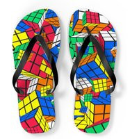 Crazy Cubes Flip Flops | Adult Sizes | Etsy (US)