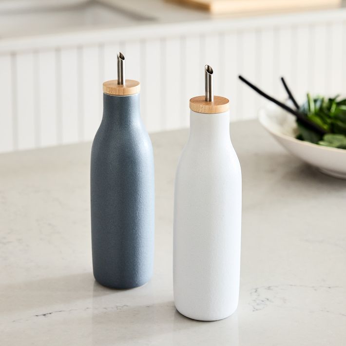 Kaloh Stoneware Oil & Vinegar Dispensers (Set of 2) | West Elm (US)