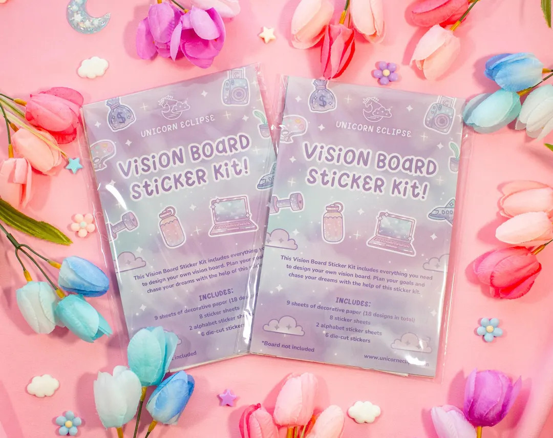 Vision Board Sticker Kit - Etsy | Etsy (US)