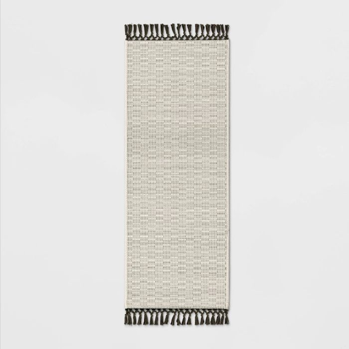 60"x20" Textured Runner With Fringe Neutral - Opalhouse™ | Target