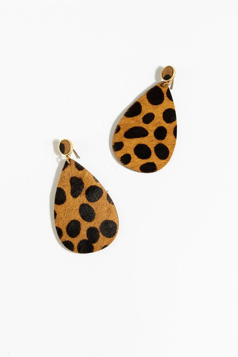 Delisa Spot Fur Earrings | Francesca’s Collections