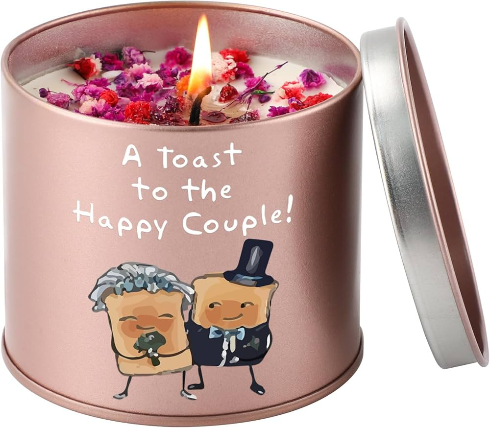 PRSTENLY Wedding Gifts for Bride and Groom, 9OZ Lavender Scented Candles Gifts for Couple on Wedd... | Amazon (UK)