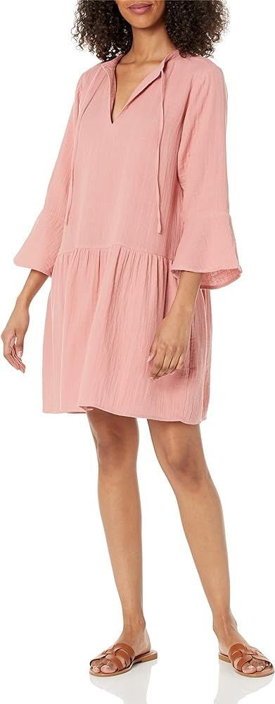 The Drop Women's Summer Gauze Bell Sleeve Mini Dress | Amazon (US)