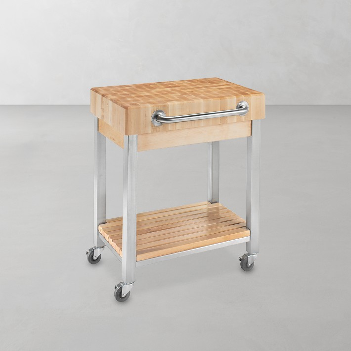 John Boos End-Grain Butcher Block Classic Kitchen Cart (30") | Williams-Sonoma