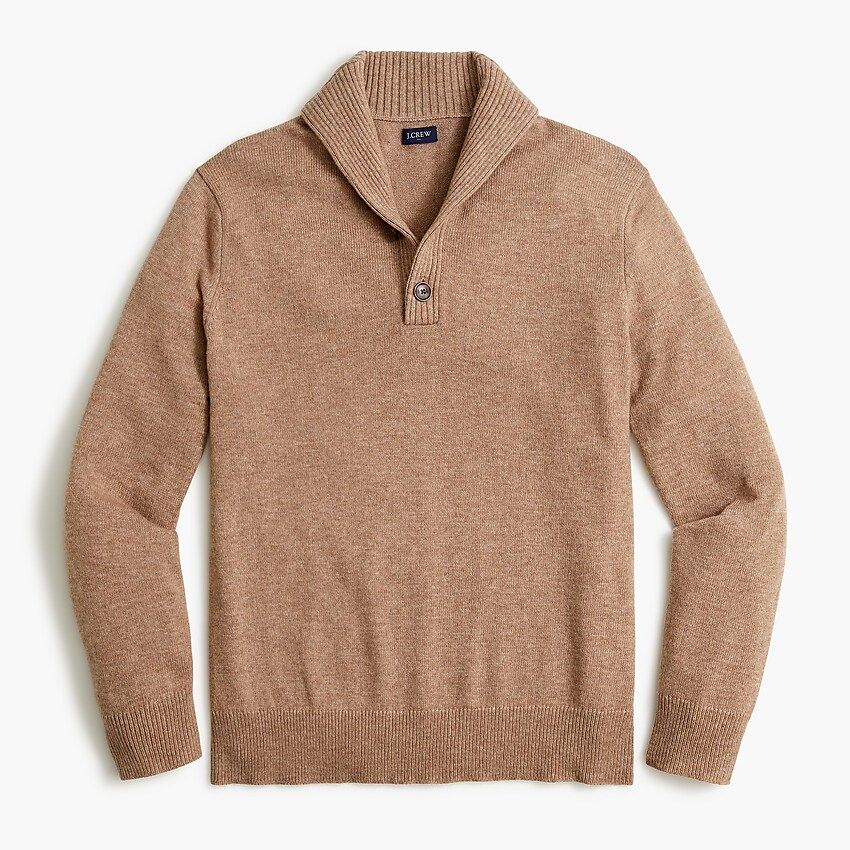 Shawl-collar sweater in supersoft lambswool blend | J.Crew Factory