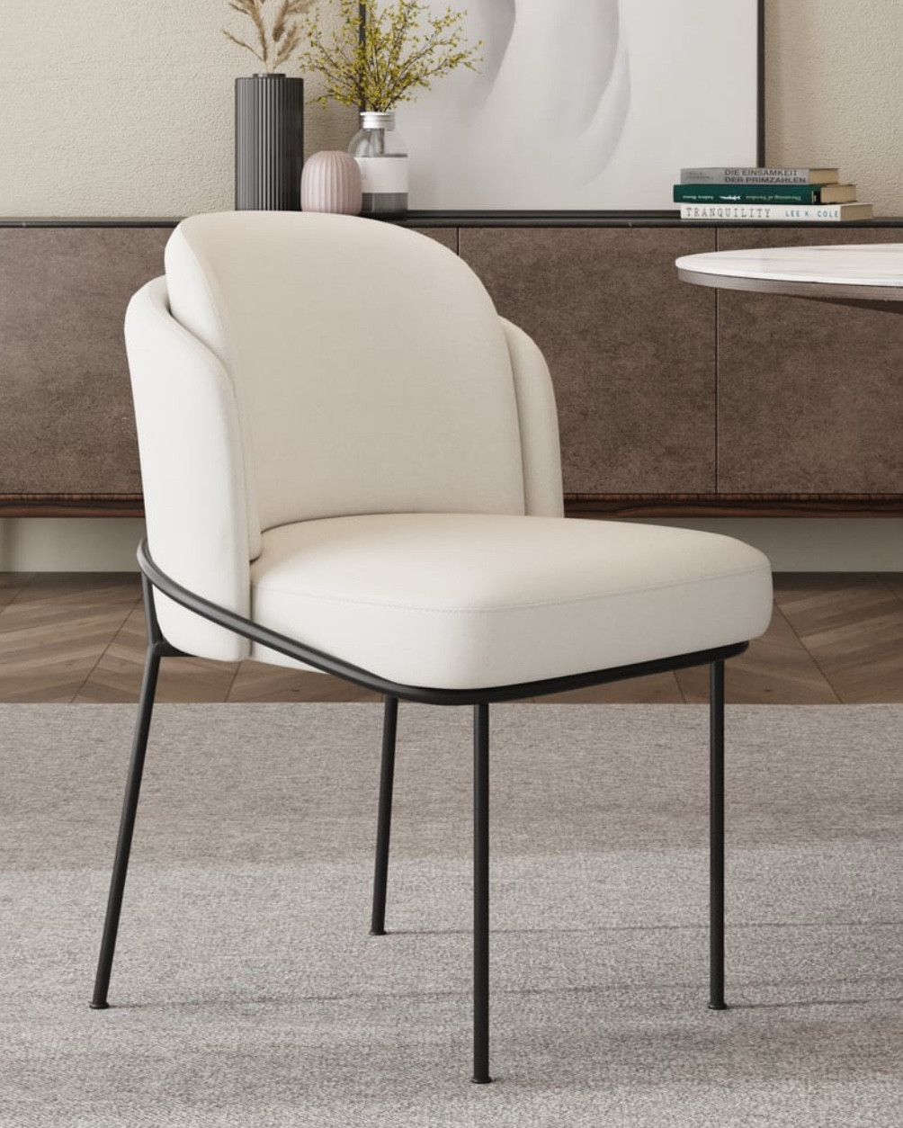 Linenic Series Modern Dining Chairs With Linen Upholstery White

#LTKStyleTip #LTKHome