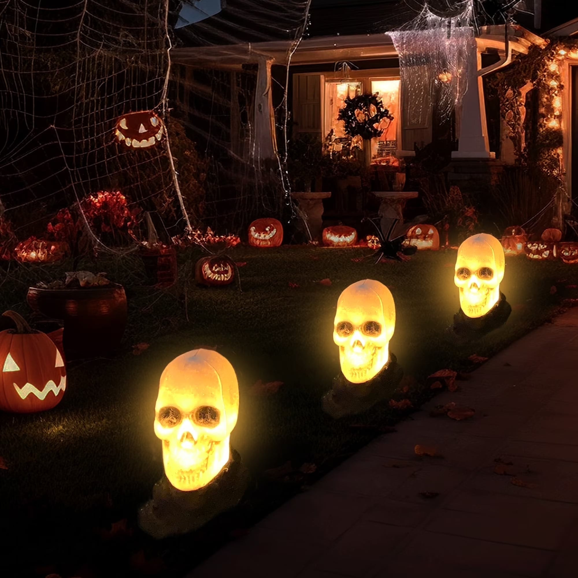 Joyfy 3 Pcs Halloween Skeleton Decorations one_size | 11505PM | Lowe's