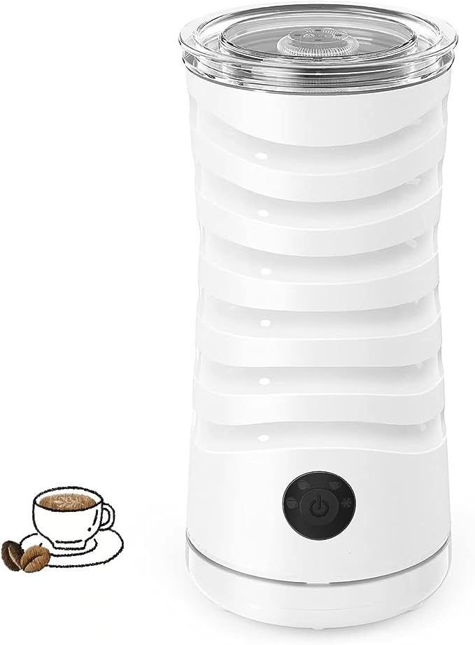 Milk Frother, 4-in-1 Electric Milk Steamer Double Wall Coffee Frother, Hot & Cold Froth Maker Mil... | Amazon (US)