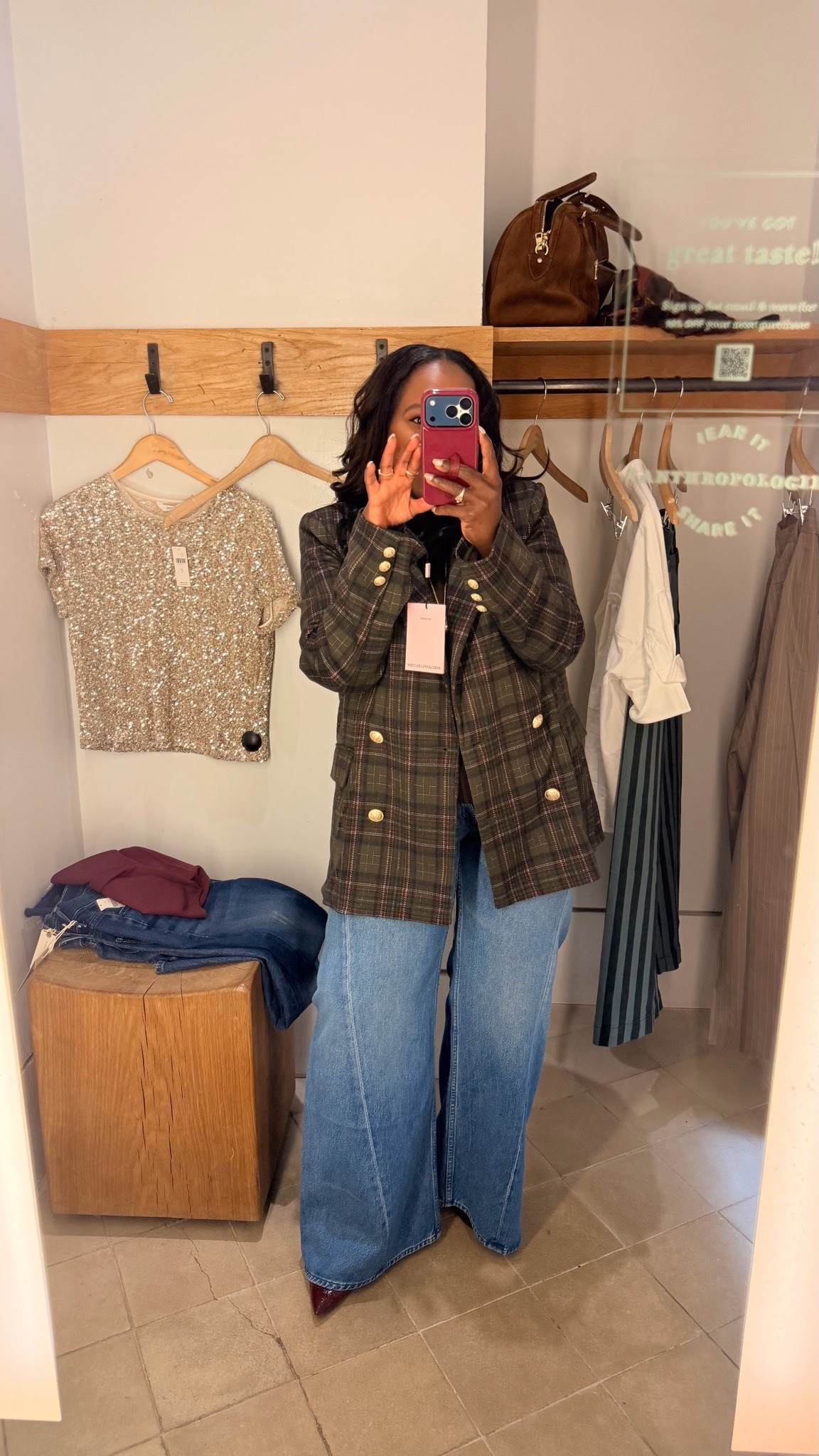 Plaid blazer from @Anthropologie with the best Fall colors!! 🍂

#LTKMidsize #LTKWorkwear #LTKgrwm