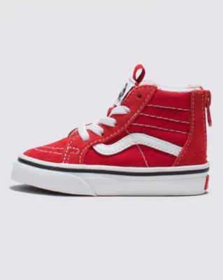 Toddler Sk8-Hi Zip Shoe(Racing Red/True White) | Vans (US)