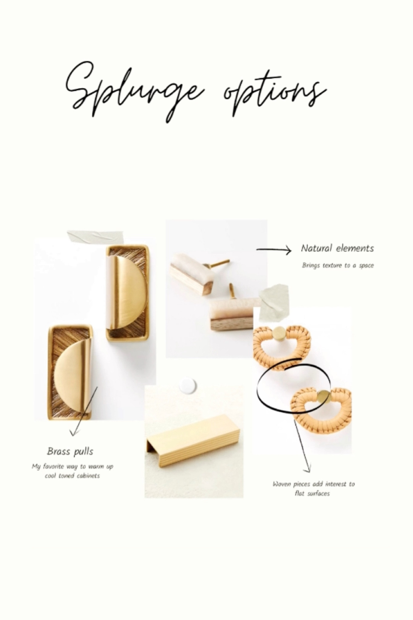 Here are my favorite splurge options for hardware! The easiest way to update your furniture pieces to reflect your style 😊