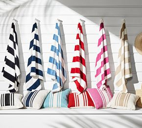 Classic Awning Striped Towel | Pottery Barn (US)