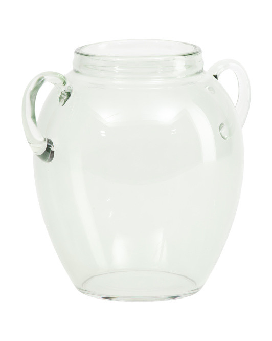9x10 Handblown Recycled Glass Decorative Vase | TJ Maxx