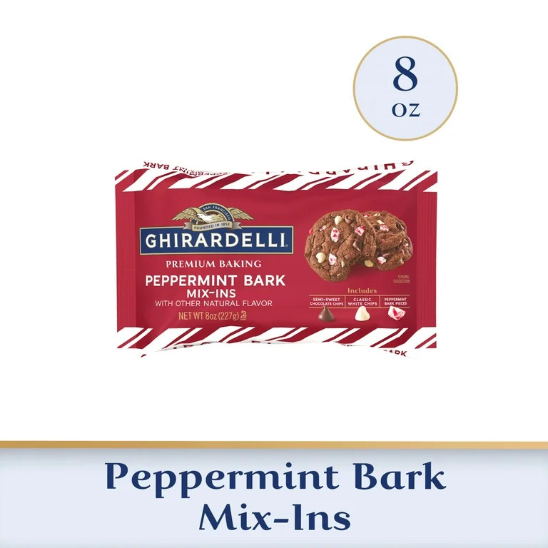 GHIRARDELLI Premium Baking Peppermint Bark Mix-Ins Baking Chips, 8 oz Bag | Walmart (US)