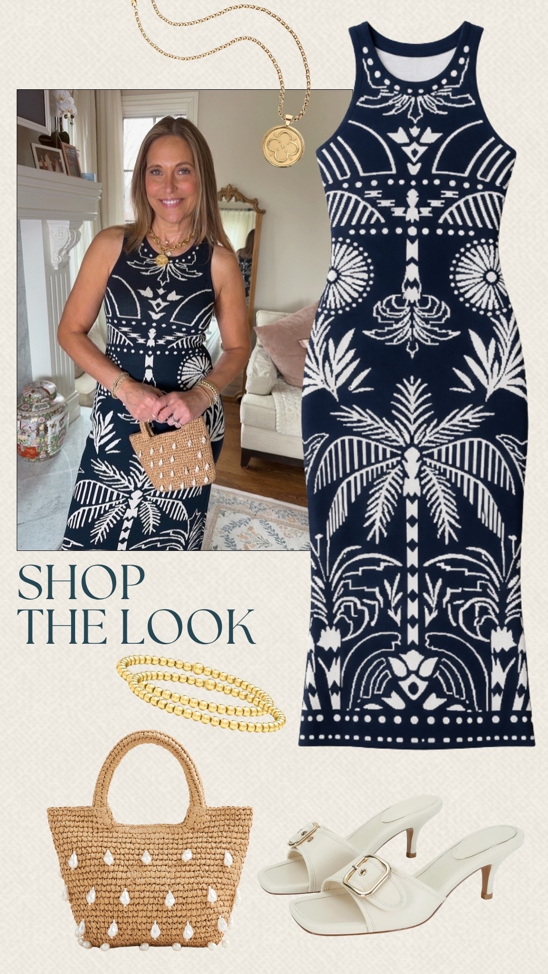 This dress is giving all the tropical vibes! We paired it with gold jewelry for a simple look! This would be perfect for a shopping by the beach!

#LTKSeasonal #LTKOver40 #LTKMidsize