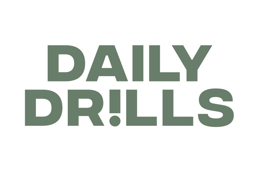 Oversized Sport Crew - Raw White with DD Green | Daily Drills LLC