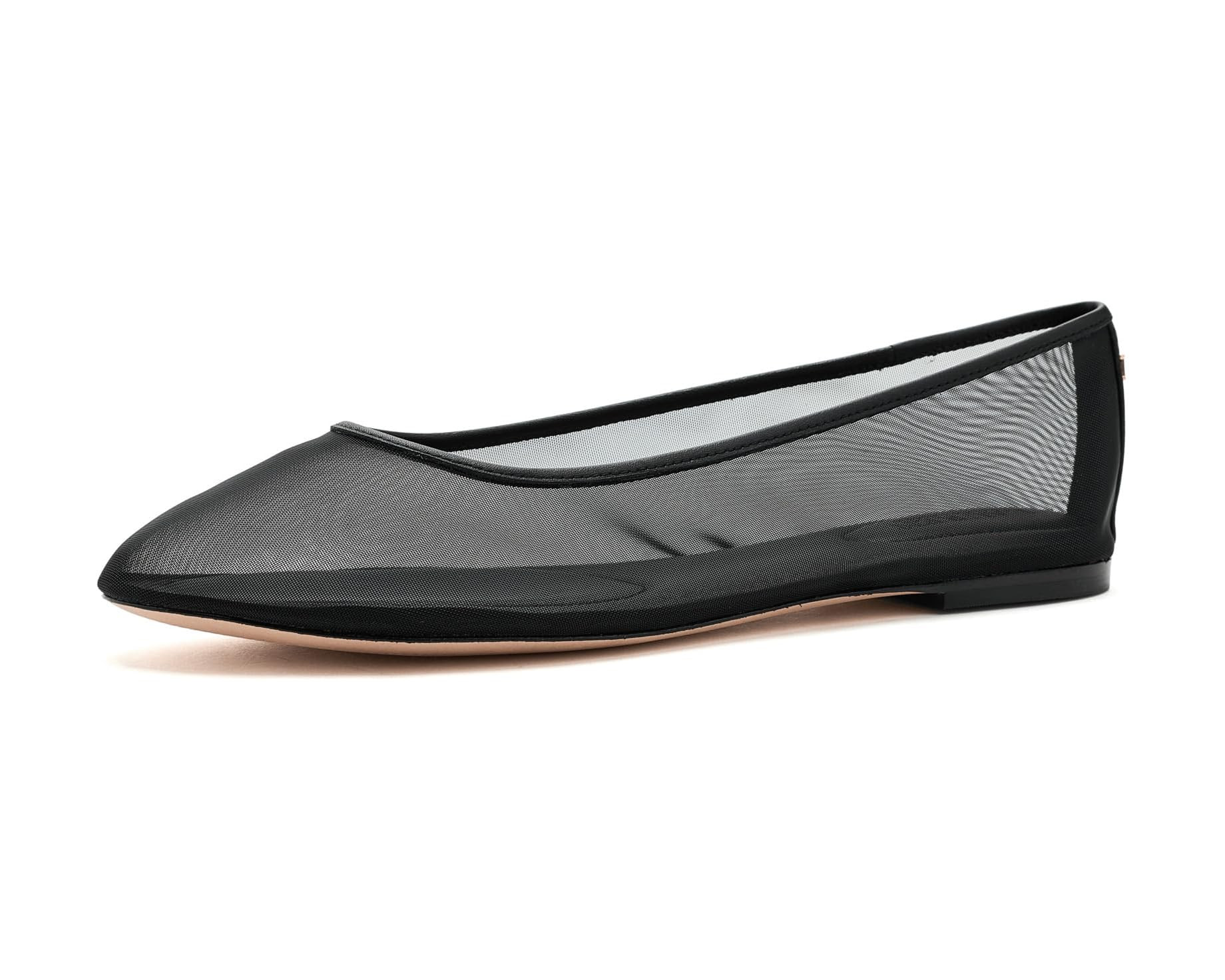 Jayna Leather-Trim Mesh Flats | Zappos