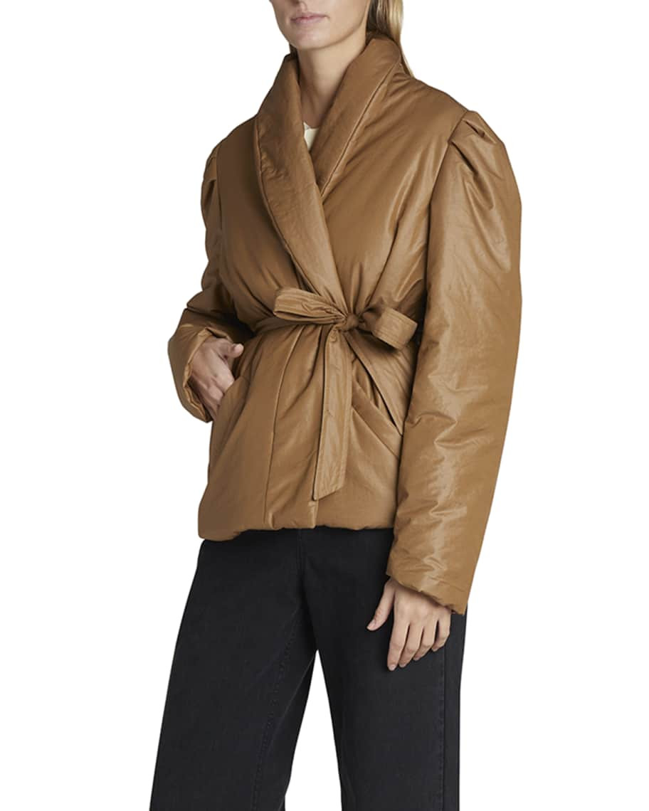 Isabel Marant Cilabadi Wrap Puffer Coat | Neiman Marcus