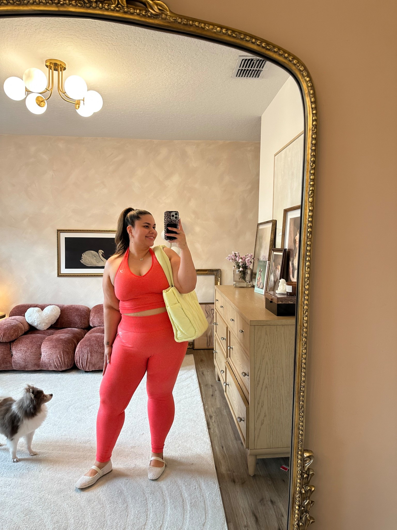 Todays Pilates outfit 🩰✨ wearing size XXL in both! #workout 

#LTKActive #LTKPlusSize #LTKStyleTip