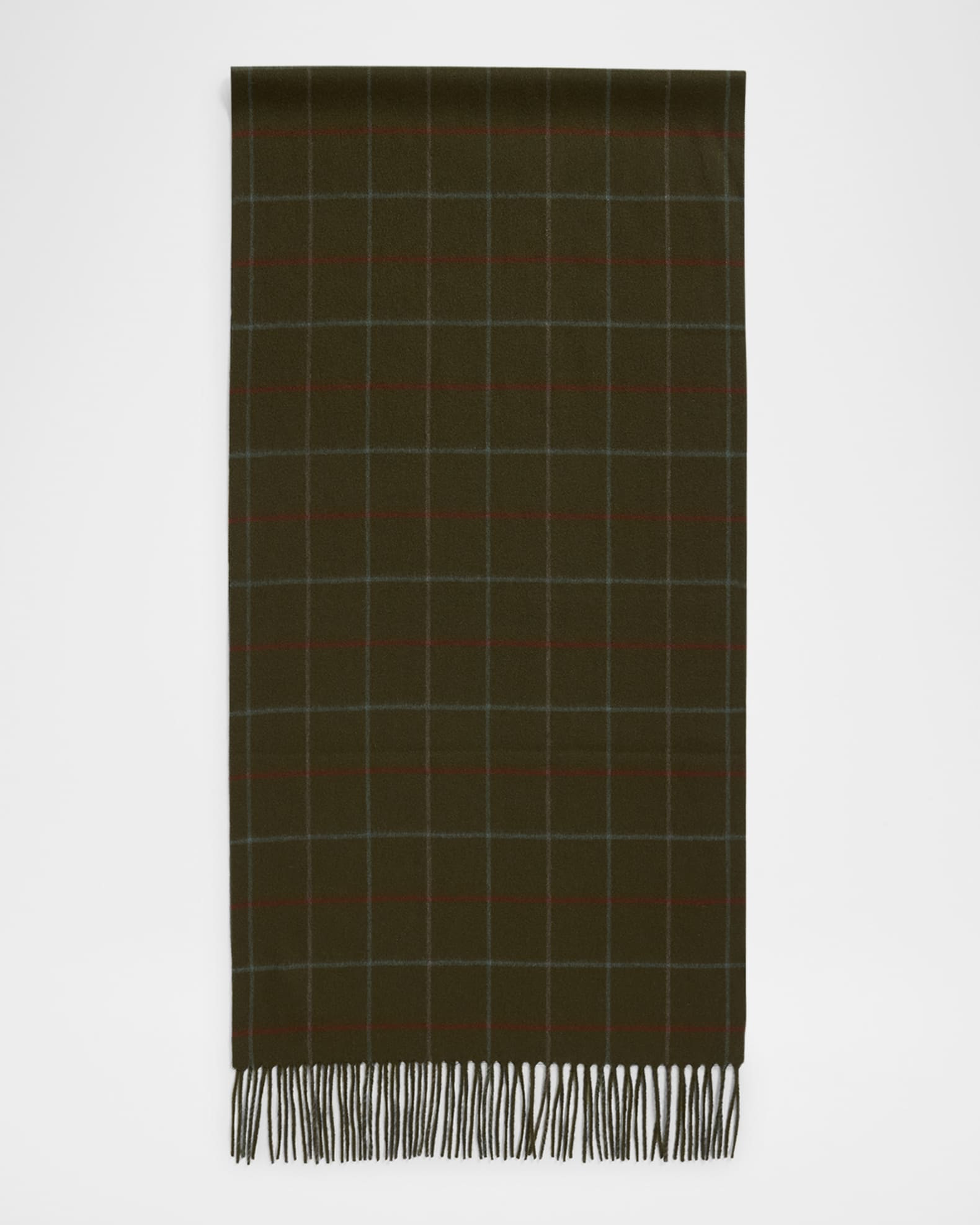 Loro Piana Belt Check-Print Cashmere Scarf | Neiman Marcus