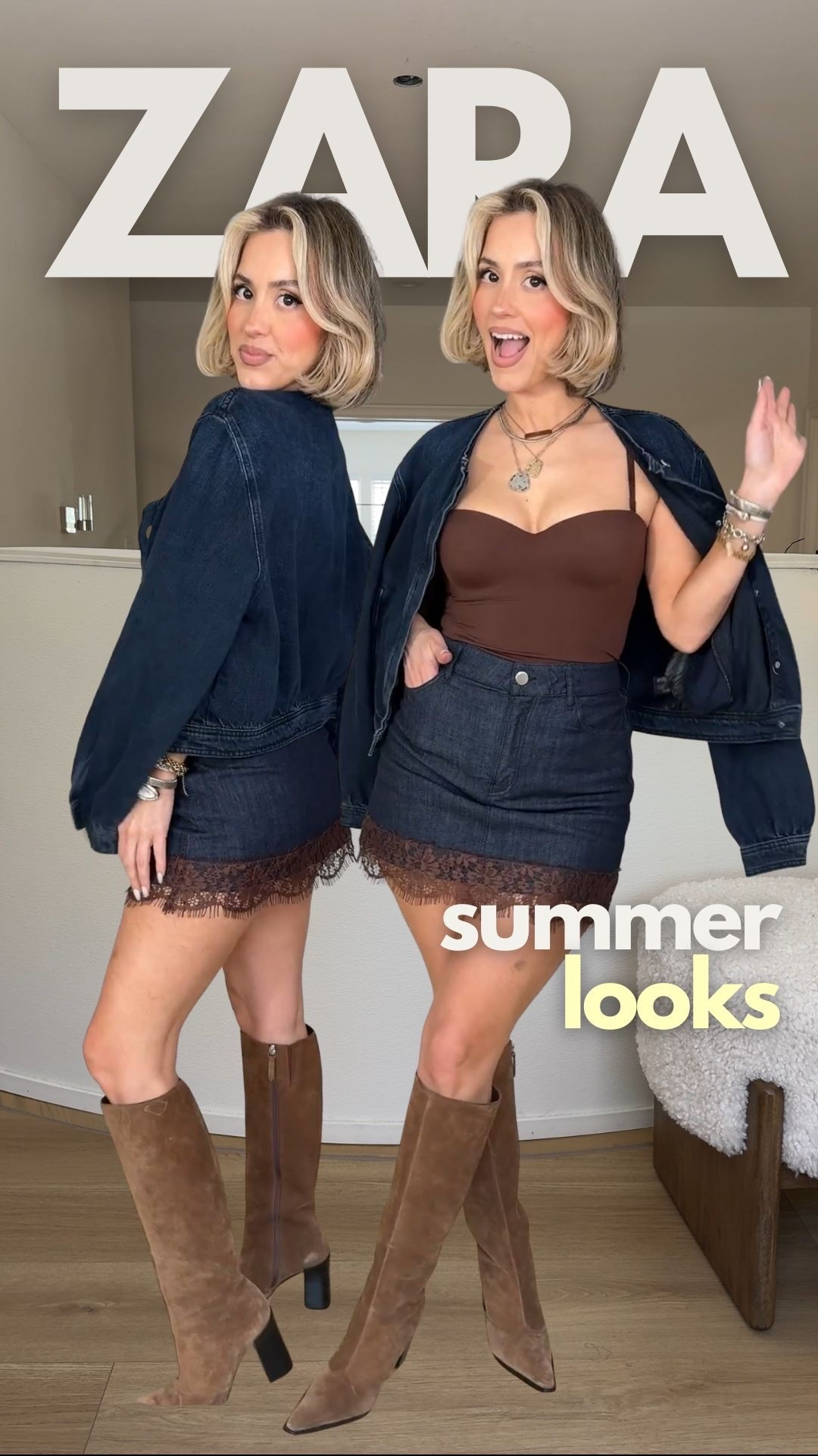 Omg these @zara looks are sooooo cute! 

I’m wearing small in everything! 
Size 27 in ribcage Levi’s

#LTKgrwm #LTKootd #LTKU