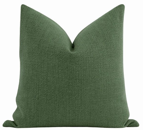 Waterloo Basil Green Woven Pillow | Land of Pillows
