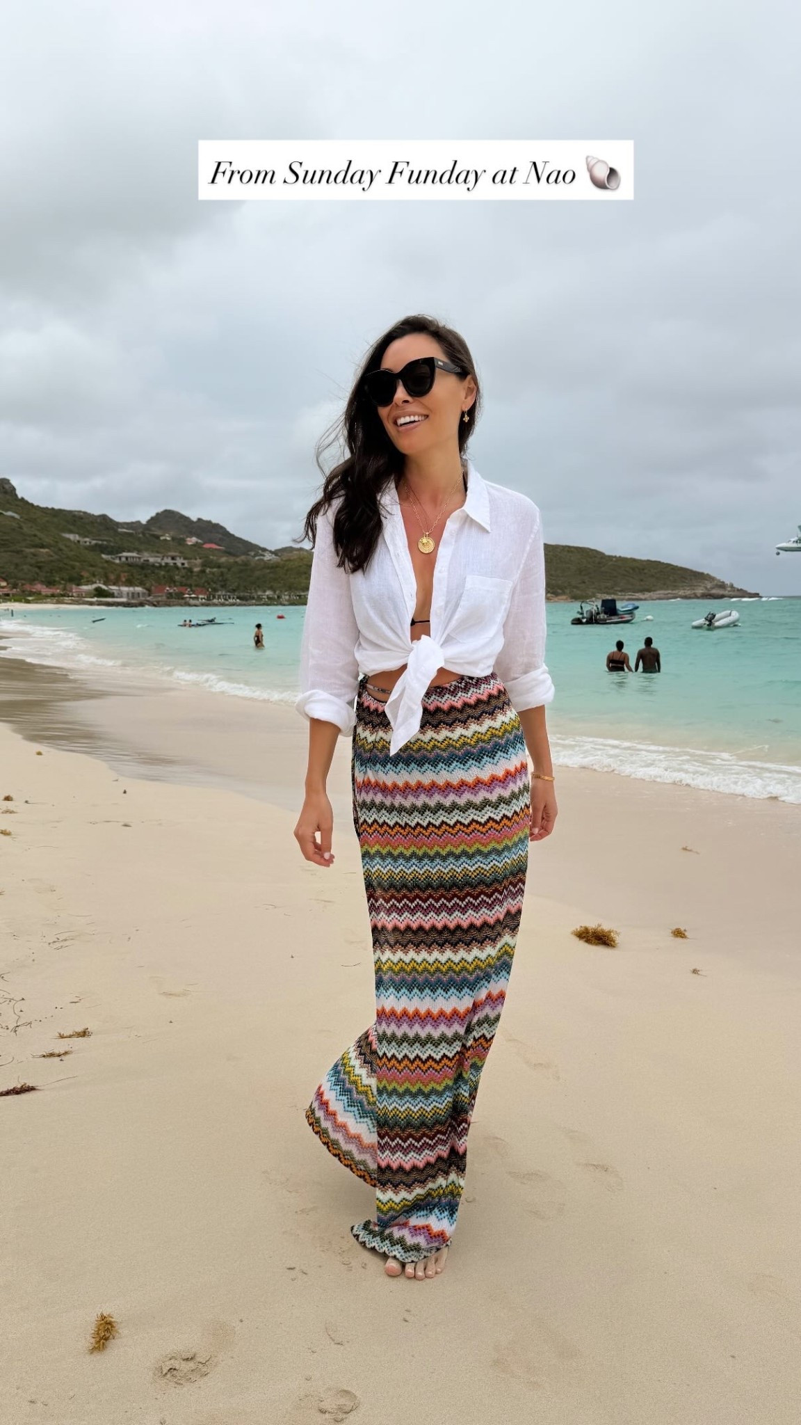 Nao St. Barth outfit, vacation outfit, spring break, Missoni skirt. 

#LTKdayinmylife #LTKTravel #LTKootd