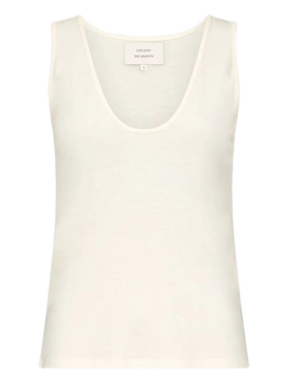 LouLou De Saison scoop-neckline Tank Top | White | FARFETCH UK | Farfetch Global