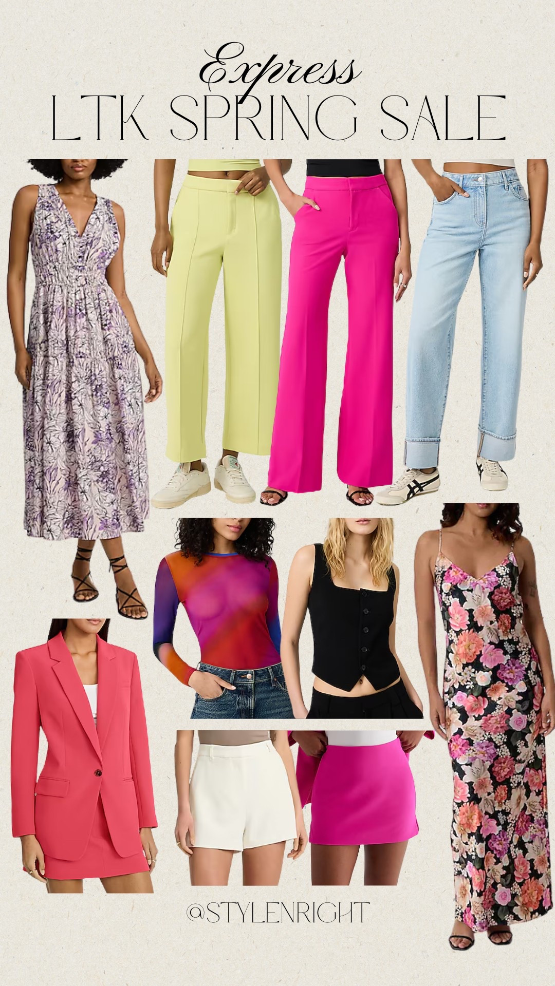 LTK Spring Sale: Express 
Make sure to shop in the LTK app for the exclusive code! 

Women’s fashion, spring fashion, spring style, spring outfits, spring outfit inspo, ootd, trendy fashion, chic style, resort wear, vacation outfits, vacation outfit inspo 



#LTKSpringSale #LTKStyleTip #LTKSaleAlert