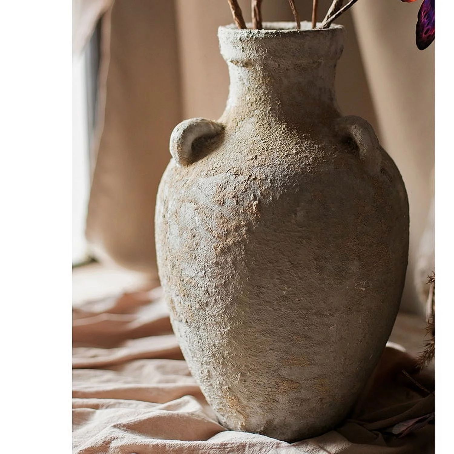 Pottery Stoneware Vase Zen Style Pottery for Dried Flowers | Walmart (US)