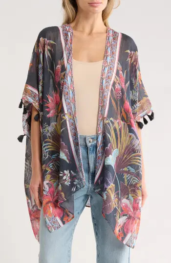 Vince Camuto Tropical Floral Topper in Black at Nordstrom Rack | Nordstrom Rack