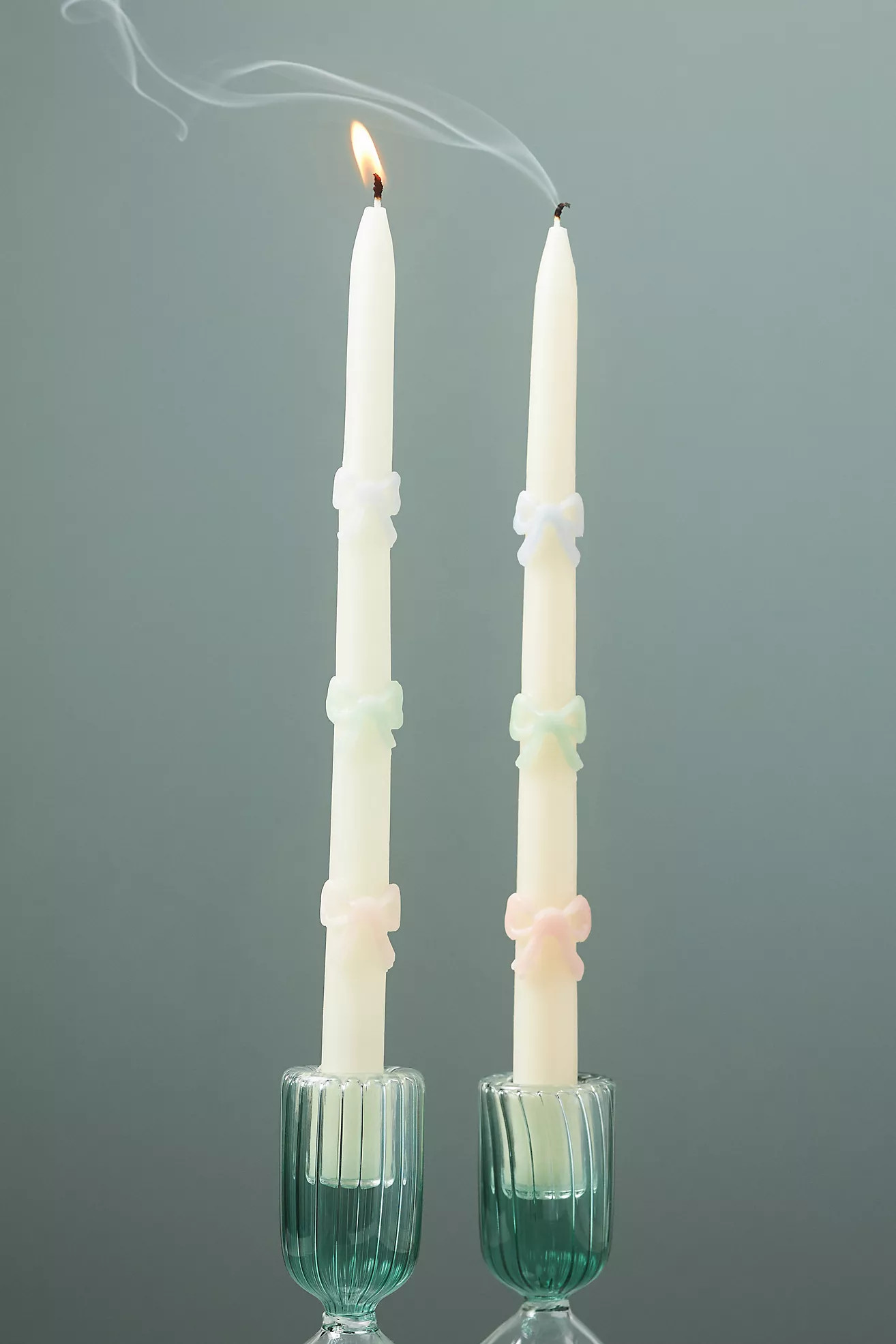 Meri Meri Bow Taper Candles, Set of 2 | Anthropologie (US)