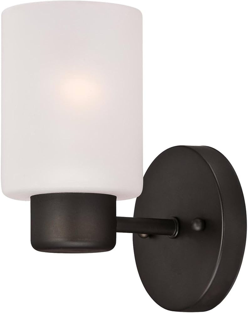 Westinghouse 6354000 Sylvestre One-Light Indoor Wall Fixture, Oil Rubbed Bronze Finish with Frost... | Amazon (US)