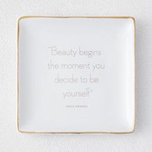 Beauty Begins Trinket Tray Bathroom finds bathroom deals bathroom favorites bathroom essentials | Z Gallerie