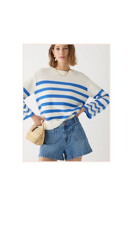 Blue and white striped sweater 

#LTKSeasonal #LTKsalealert #LTKstyletip