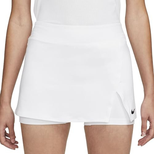 NikeCourt Dri-FIT Victory Women's Tennis Skirt (US, Alpha, X-Large, Regular, Regular, White/Black) | Amazon (US)