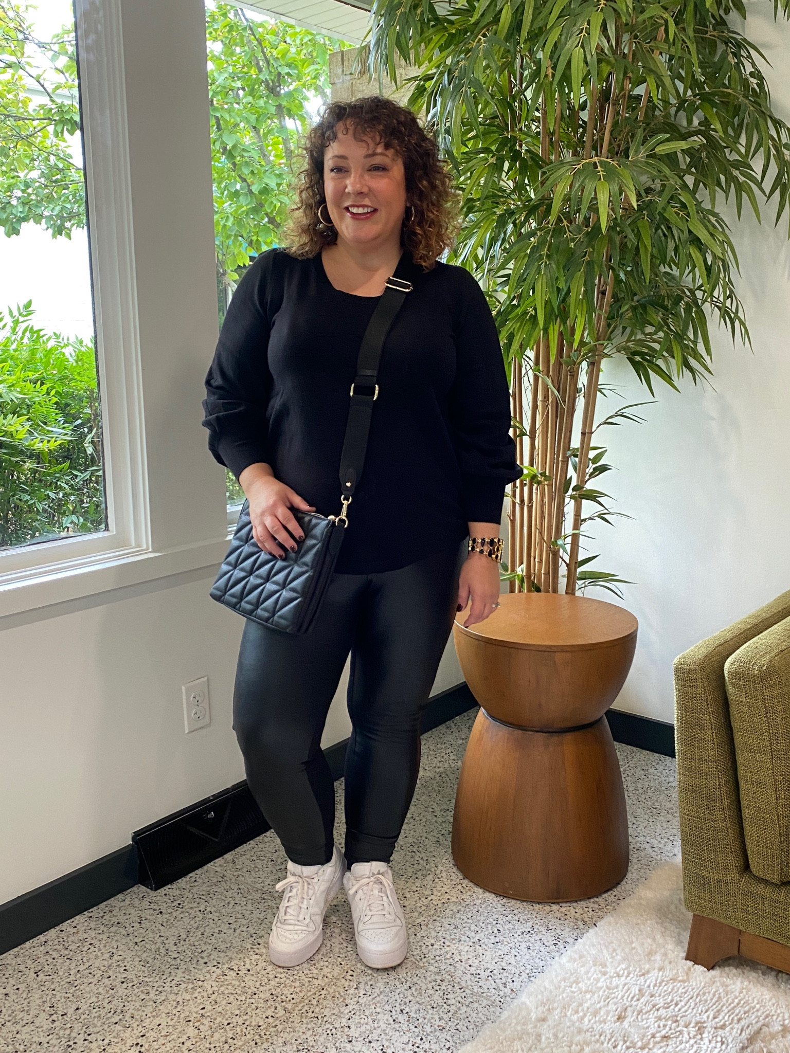 I have all three colors of this sweater; I wear it untucked with jeans and leggings, tucked into skirts and trousers. The sleeves are so cool and this would work for work or weekend (it’s super soft too). Im wearing a Chico’s size 2.

#LTKcurves #LTKstyletip #LTKSeasonal