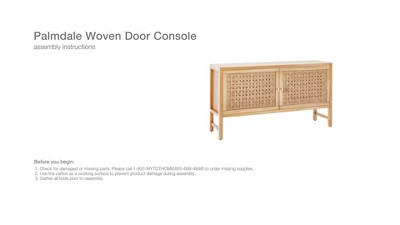 Palmdale Woven Door Console - Threshold™ designed with Studio McGee | Target