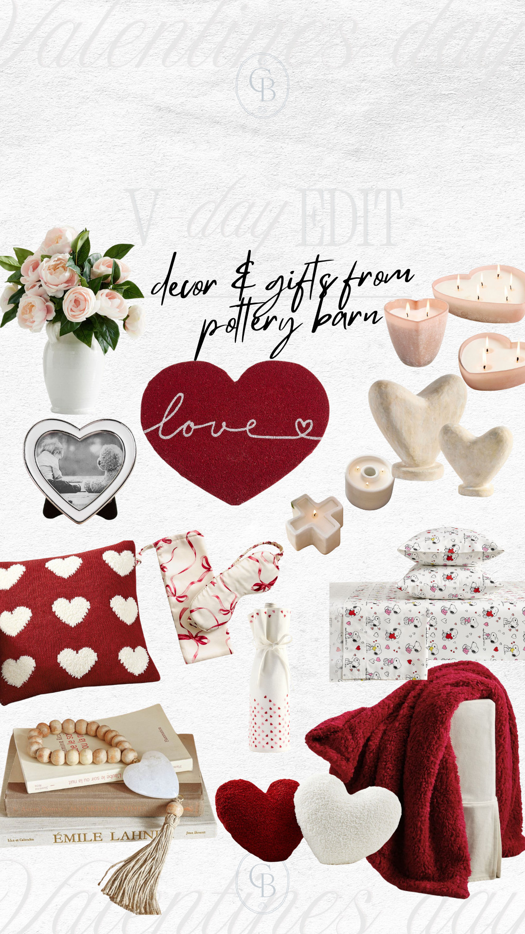 loving all the new valentines home decor from pottery barn! so many cute and cozy heart pillows, red throws, heart decor, valentines gifts and living room decor for valentines day 

 #LTKSeasonal #LTKHome #LTKFindsUnder50
