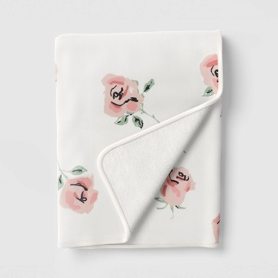 Floral Printed Chenille Throw with Faux Shearling Reverse - Room Essentials™ | Target