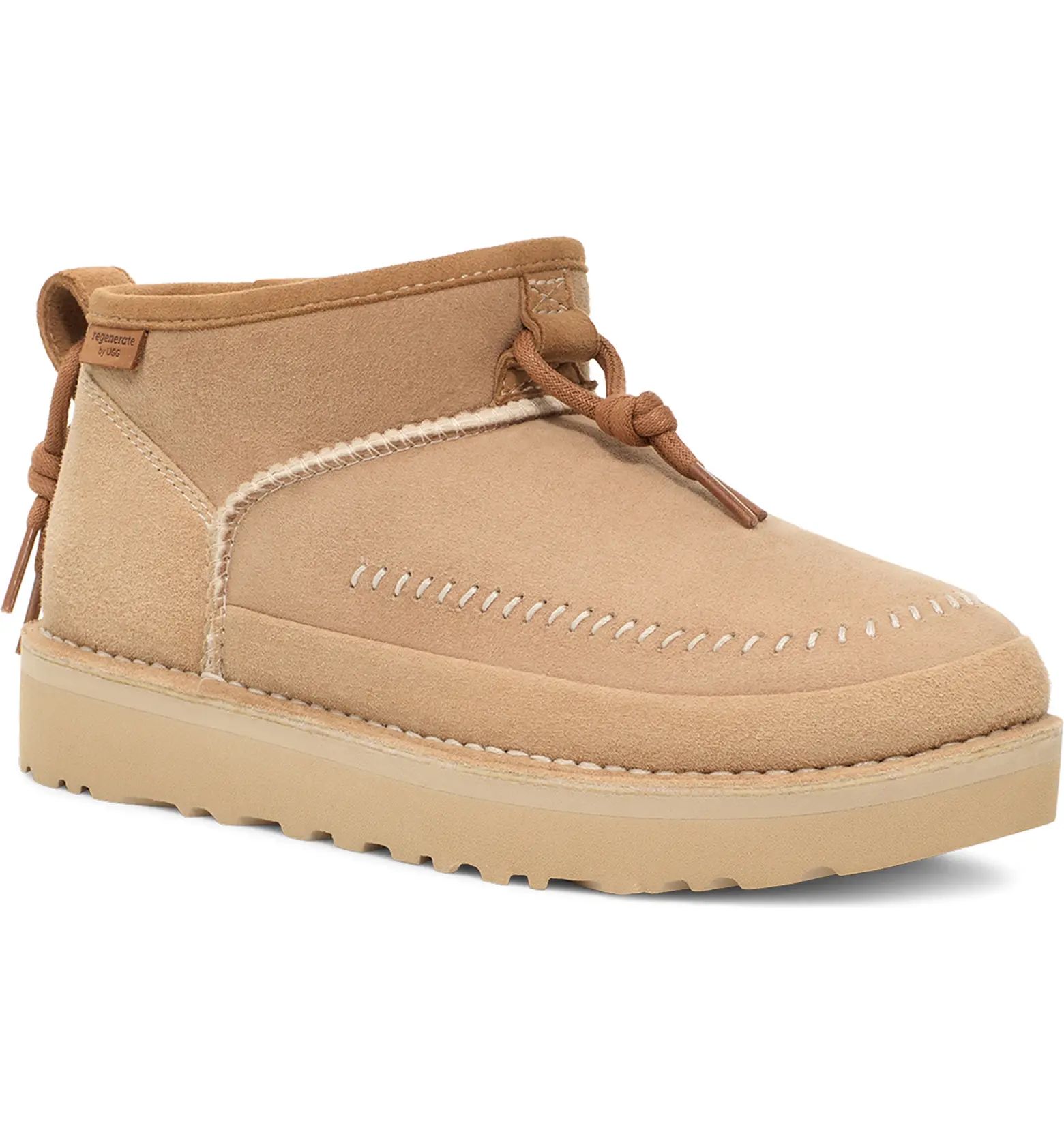 UGG® Ultra Mini Crafted Regenerate Genuine Shearling Lined Bootie (Women) | Nordstrom | Nordstrom