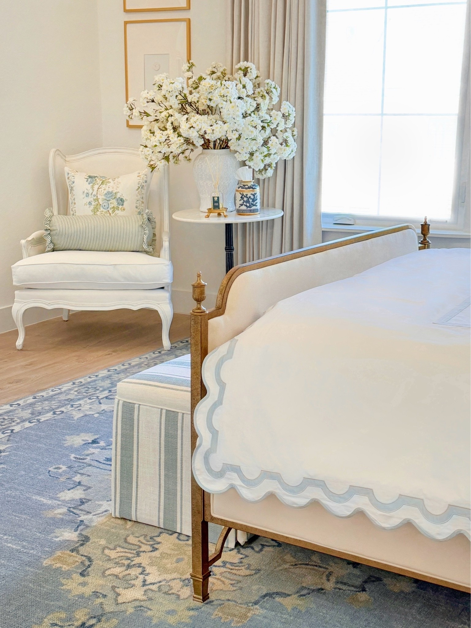 Bed, bedding, and rug on sale! ✨