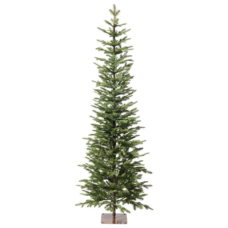 DR.Planzen 6ft Pencil Christmas Tree, 1571 Tips PE Realistic Unlit Artificial Slim Christmas Tree... | Walmart (US)