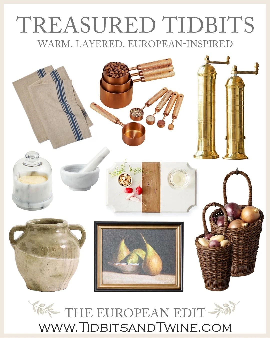 Collect European kitchen finds 

#kitchendecor #europeankitchen #collectedlook #timelessstyle #oldworlddecor #curatedhome #kitchenstyling #tidbitsandtwine #europeanedits

#LTKFindsUnder50 #LTKHome #LTKStyleTip