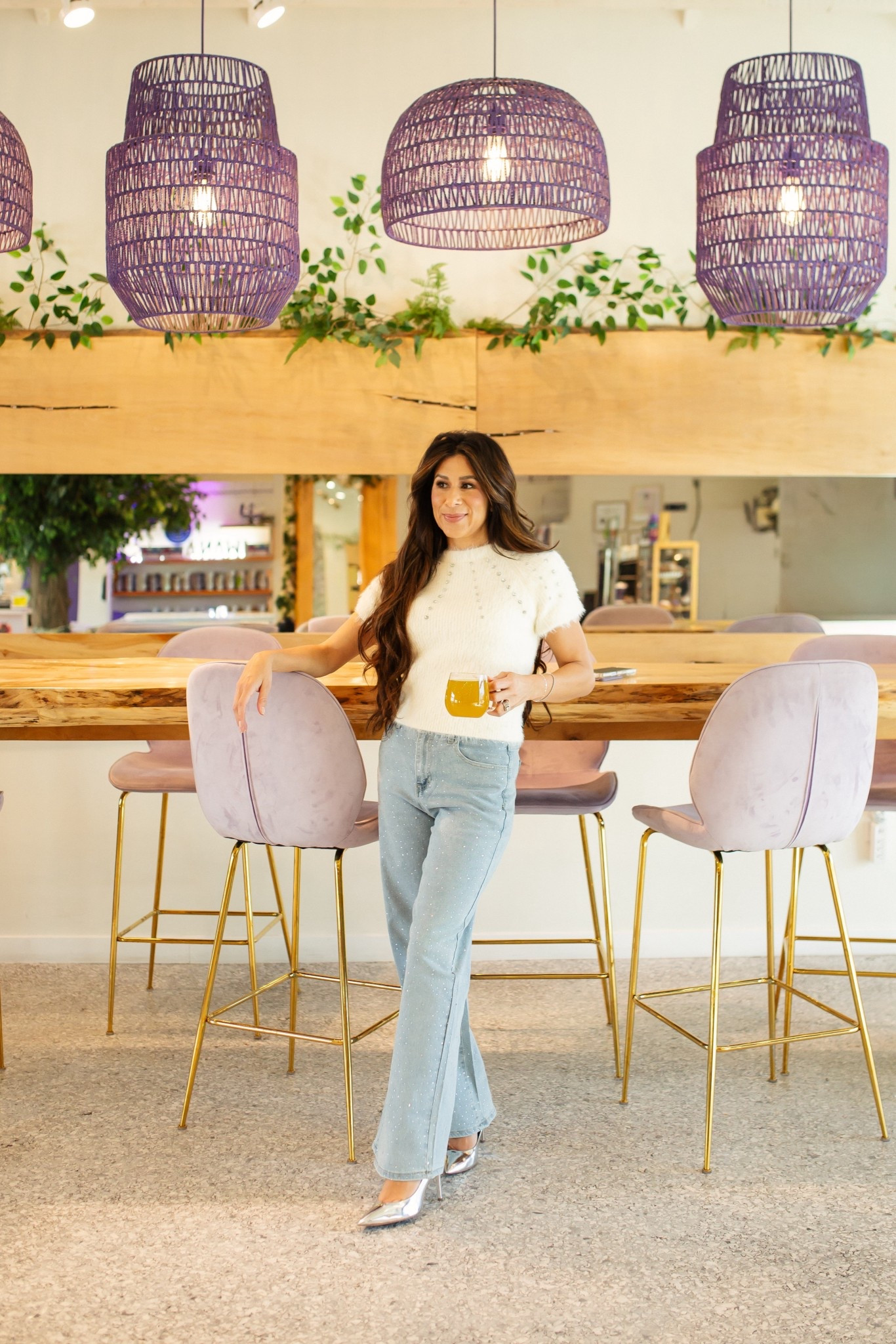 Causal Spring Vibes. Loving these fun denim pants with pops of sparkle! 

Spring OOTD 
Casual Spring Outfit 

#LTKmomlife #LTKOver40 #LTKSeasonal