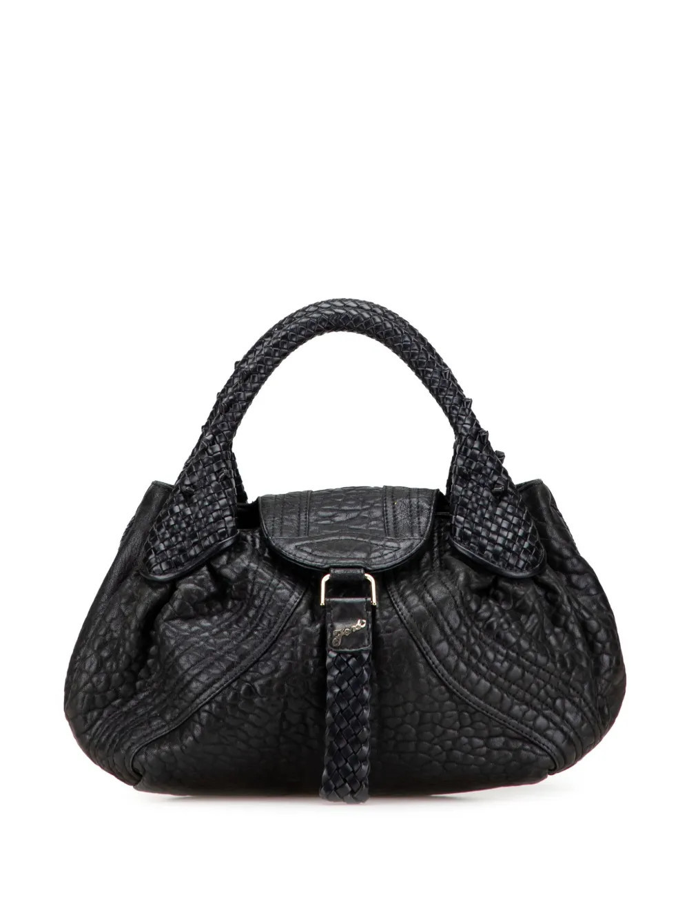 Fendi Pre-Owned 2000-2010 Leather Spy handbag - Black | Farfetch Global